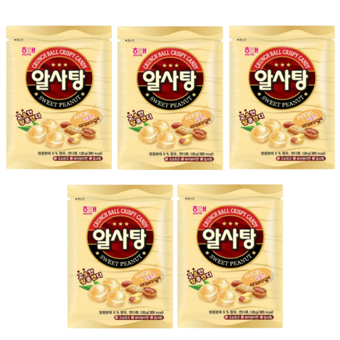 해태제과 알사탕, 126g, 8개