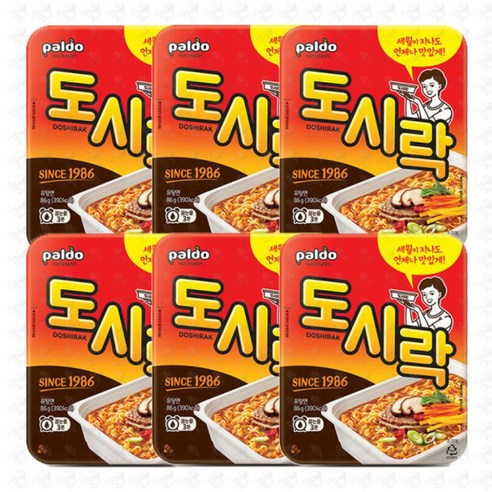 팔도 도시락 86 g, 6개