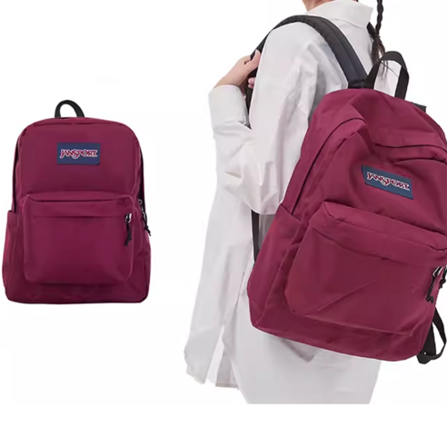 잔스포츠 JanSport 슈퍼브레이크 대용량 백팩 커플백 학생가방, 블랙