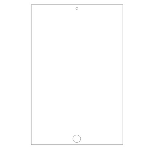 Apple iPad 미니 1/2/3 초박형 9H 경도 스크린 보호기 강화 필름 (직각 측면), 하나, 보여진 바와 같이
