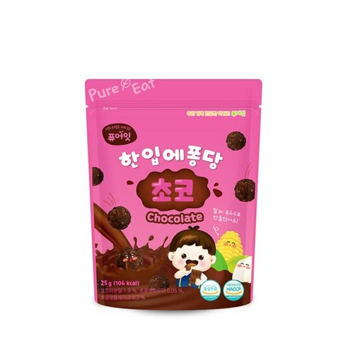 [10+2]퓨어잇 한입에퐁당 초코 25g, 맛 × 개당 중량 섬네일