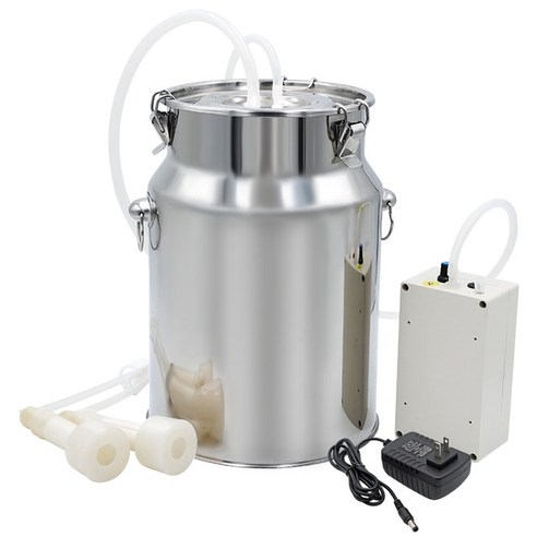 10L Automatic Goat Sheep Electric Milking Machine Stainless Steel Bucket Farm Vacuum Milker, 02 For cow_01 10 L