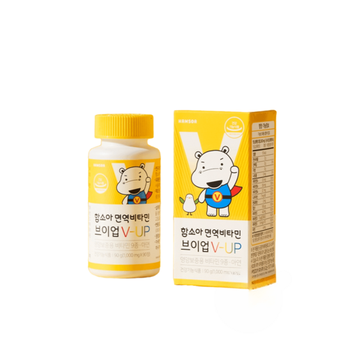 함소아 면역 비타민 브이업 1000mg, 90정, 2개