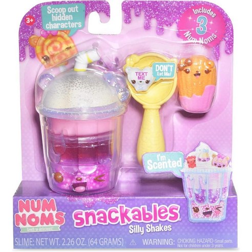 넘넘스 스낵커블 Num Noms Snackables 향기로운 Silly Shakes 믹스 베리 스무디