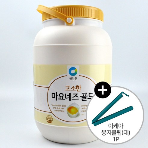 코스트코 청정원 고소한 마요네즈 골드 3.7kg 대용량 + 이케아 봉지클립(대) 1P