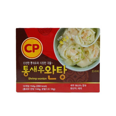 통새우 완탕 144g 냉동, 1개, 본상품선택