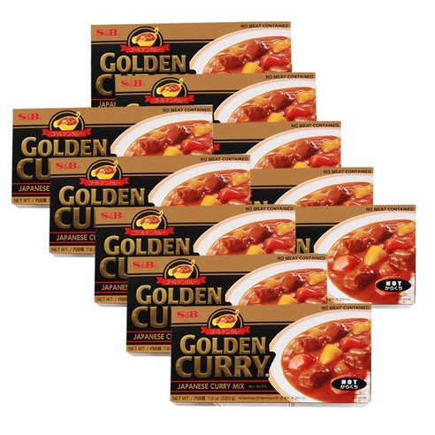 (3종 묶음모음) 에스앤비(S&B) 골든카레 (순한맛 중간매운맛 매운맛) 220g, (2개묶음 ) 매운맛 220gx2, 2개