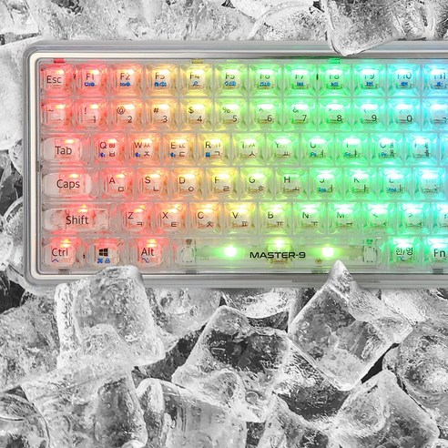 제닉스 MASTER9 기계식 게이밍 키보드, 새로운 지평을 여는 퍼포먼스 투명키보드