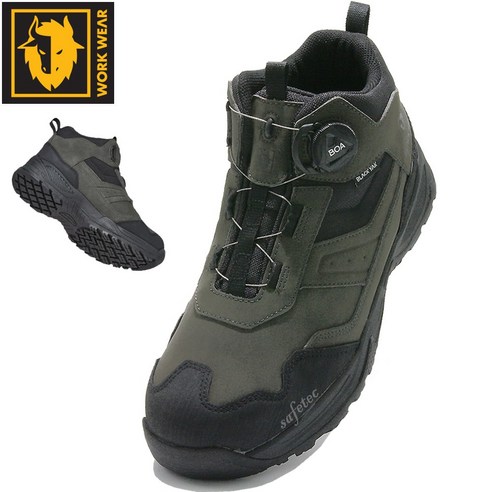 극한의 작업 환경을 지배하는 견고함과 편안함, 블랙야크 안전화 YAK-527D 카키 블랙야크안전화