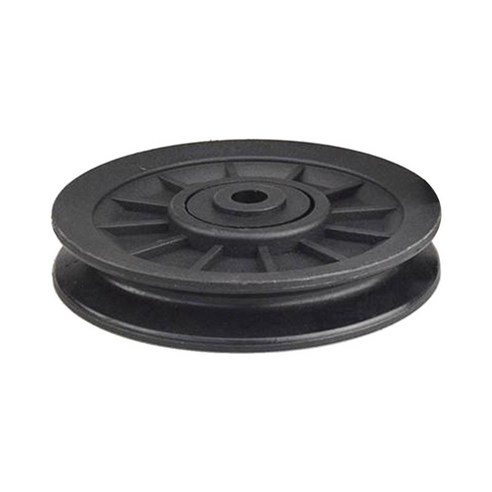 케이블 기계에 대 한 베어링 도르래 휠 홈 체육관 피트 니스 운동 구멍 10mm, 스테인레스 스틸, 실버