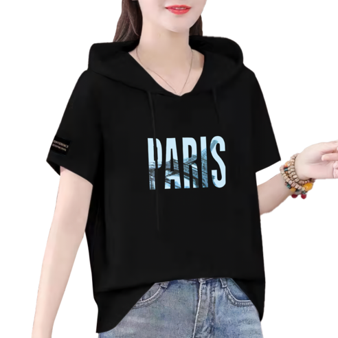 여름 나들이의 주인공, 애틩앙 애니레터 후드 반팔티