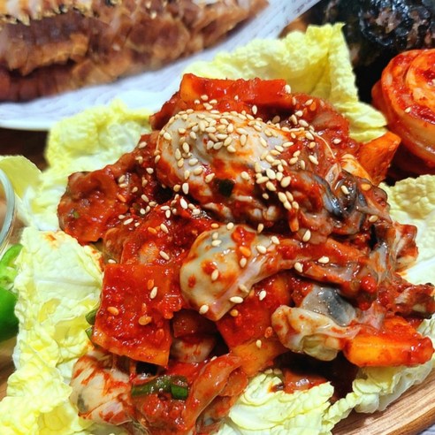 통영생굴무침 굴제철 통영할매 해녀언니 생굴철 벚굴, 통영 굴무침 600g, 1개