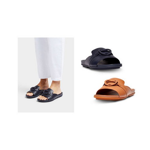 [핏플랍(슈즈)] [공식★빠른배송] 핏플랍 그라시에 슬라이드 레더 여성(FT2-A21/FT