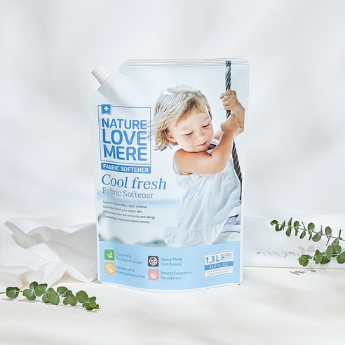 네이쳐러브메레 쿨프레쉬 섬유유연제 리필형, 1300ml, 1개