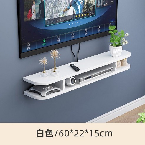 TV다이서랍장 셋탑박스 선반 벽걸이형 티비장, 직접 조립, 로그 컬러 60cm
