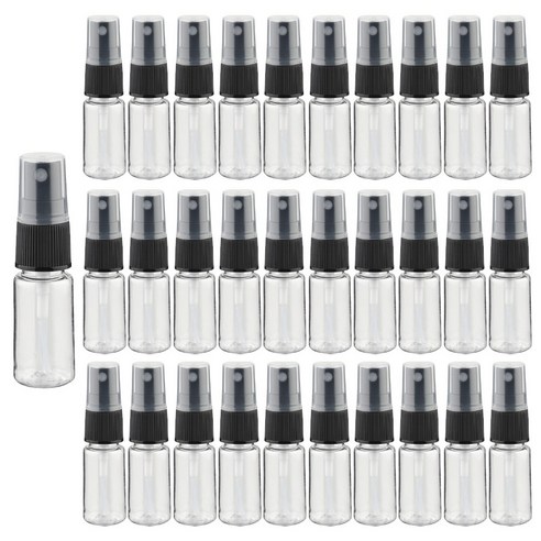 27리빙 스프레이 공병, 30개, 10ml 블랙캡 투명