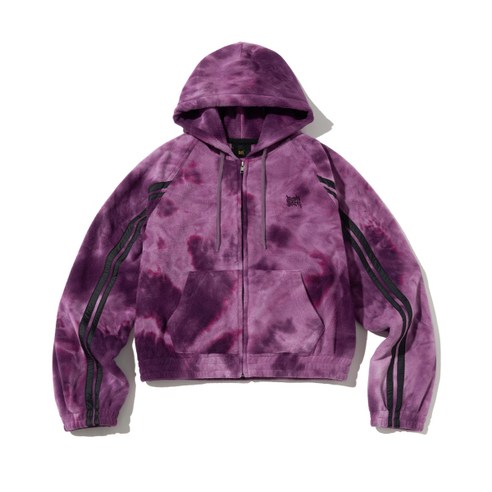 BROWNBREATH W TAG DYED TRACK HOOD ZIP UP – PURPLE BJWWHZC01PR 369882