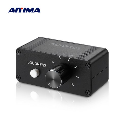 AIYIMA 오디오 앰프 스테레오 볼륨 컨트롤러 RCA 잭 포함 오디오 볼륨 조절용 음악 제어 보드 3.5mm 출력 1개
