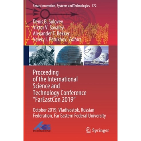 Proceeding of the International Science and Technology Conference "Fareast&#1057;on 2019": October 2... Paperback, Springer, English, 9789811522468