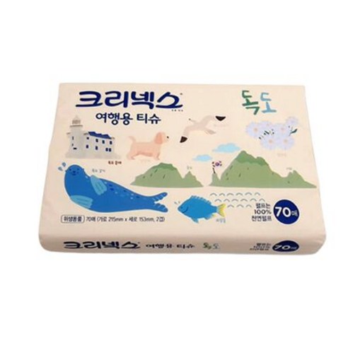 저렴한휴지 저렴한미용크리넥스 여행용티슈70매/ 휴대용화장지/ 차량 휴지, 상세페이지 참조, 상세페이지 참조