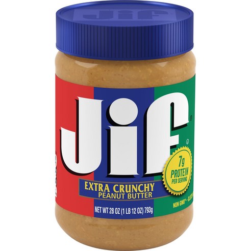 Jif 엑스트라 크런치 피넛 버터 글루텐 프리, 793g, 1개