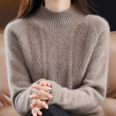 가을과 겨울철을 위한 편안하고 세련된 나바바 니트 스웨터