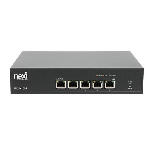 (NEXI) 5포트 10G 스위칭허브 멀티비트 표준랙장착