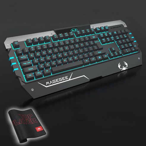 Literally sell 게이밍키보드 무접점 키보드 멋진 조명 인체 공학 게임 엔진 6단 DPI 속도 무소음키보드 레트로키보드 무소음마우스 노이즈캔슬링헤드폰 유선이어폰, 블랙 아이스 블루