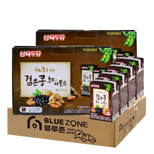 검은콩 호두와 아몬드 190ml X 52개 선물용세트, 1세트
