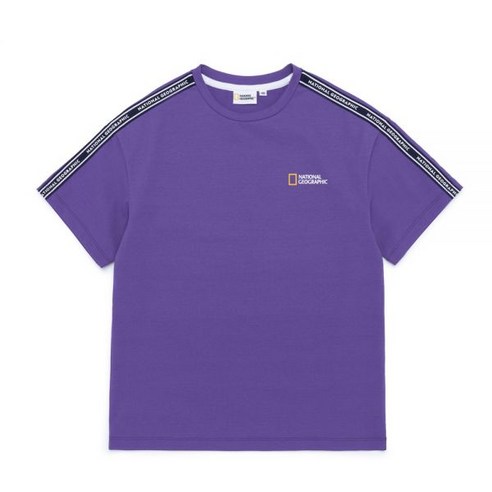 내셔널지오그래픽 K222UTS240 테이프 배색 H 티셔츠 바이올렛 내셔널지오그래픽키즈