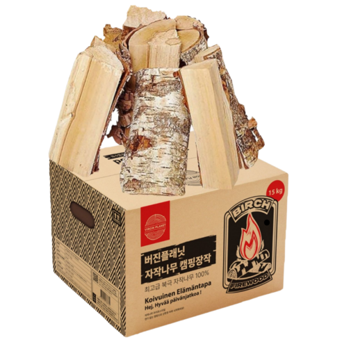 캠핑 고수들의 비밀! 버진플래닛 자작나무 장작, 왜 다들 극찬할까? 자작나무장작