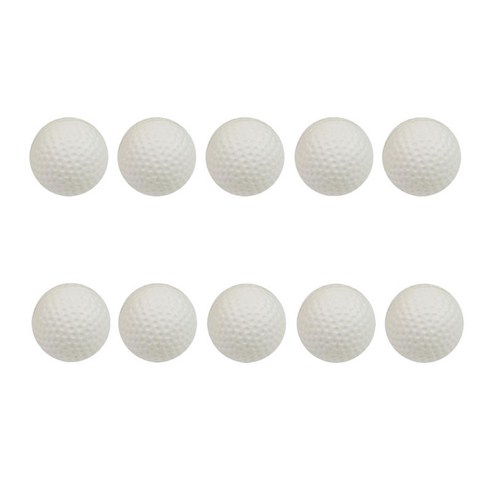 정원 및 실내 연습용 10X 골프 공 63mm, PU, 화이트
