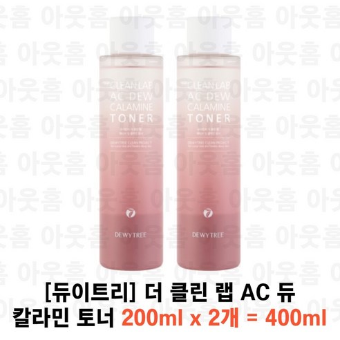 듀이트리 더 클린 랩 에이씨 듀 칼라민 토너, 400ml, 1개