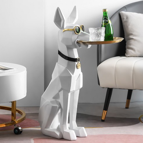 블랙 도베르만 사이드테이블 – 거실, 쇼파, 침실테이블, 현관 인테리어, 집들이 선물