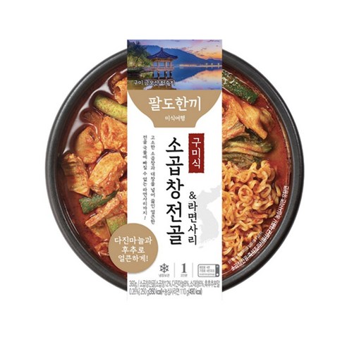 팔도한끼 구미식 소곱창전골 라면사리 360g x 10개