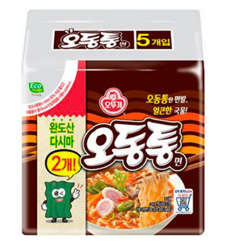   오뚜기 오동통면 멀티팩 120g 5봉, 10개