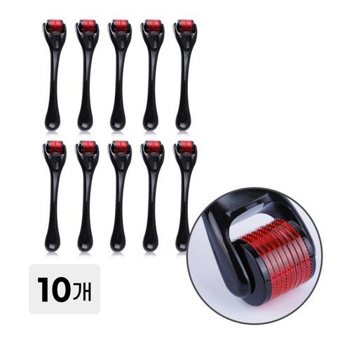 더마 mts 롤러 니들 홈케어 0.25mm 레드, 10개