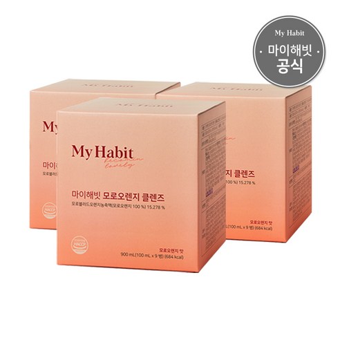 마이해빗 모로오렌지 클렌즈 100ml X 9병, 3개, 900ml