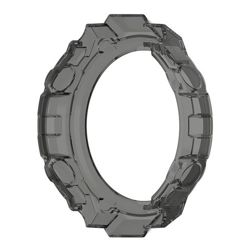 Retemporel Huami Amazfit T-Rex 화면 보호기 TPU 소프트 케이스 반 커버 클리어 블랙 용 스마트 시계 보호