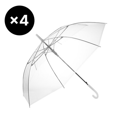 브로상회 데일리 장마철 시야확보 튼튼한 원터치 우산 4개세트