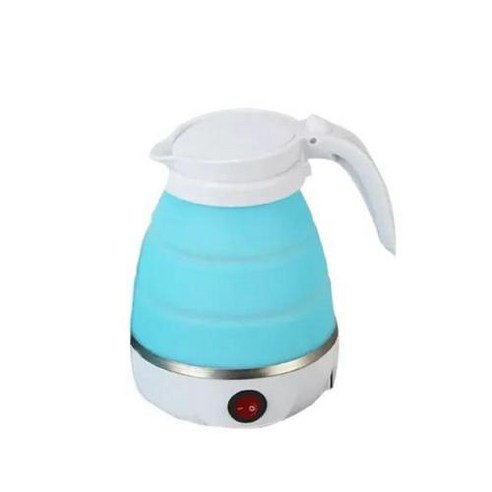 휴대용 여행용 접이식 다기능 미니 전기 주전자 커피포트 쿠커 포트 여행 캠핑 600ml 온수기, 7) 분홍색 미국