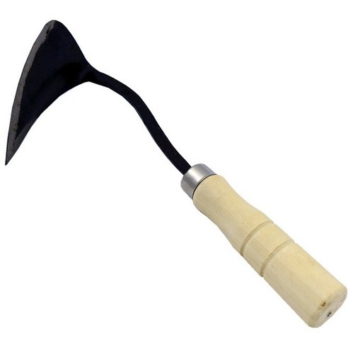 유니팜 고급형 원목 손잡이 호미, 2개