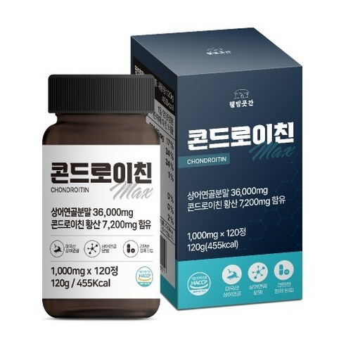 상어연골 콘드로이친 1000mg 120정 + 한약 곤약 젤리(풋사과) 120정