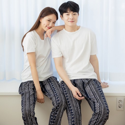 우일인견 공용 아이스 9부냉장고 주머니바지 2매