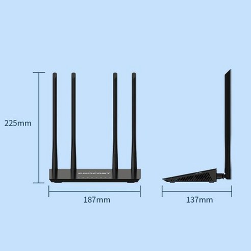 COMFAST 듀얼 밴드 무선 라우터 CF-WR619AC V2 1200Mbps, 한개옵션0