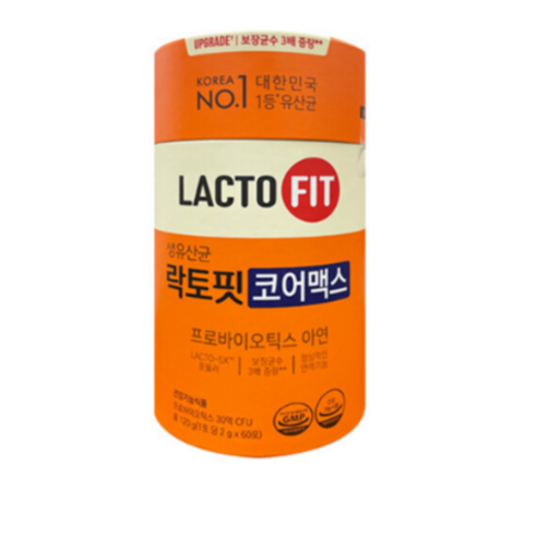 종근당건강 생유산균 락토핏 코어맥스 온가족 유산균 2g x 60포 (코어맥스), 5개