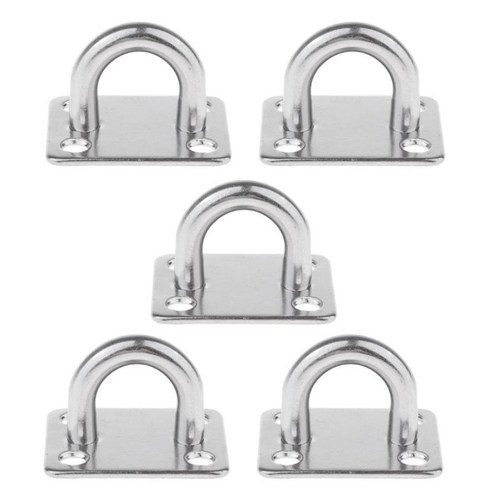 꽃 식물 스윙에 대 한 5pcs m5 패드 플레이트 천장 후크 벽 마운트 걸이, {"수건소재":"스테인레스 스틸"}, 실버