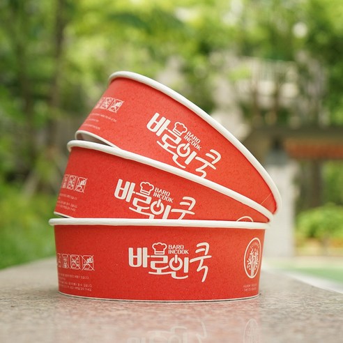 바로인쿡 캠핑 한강 편의점 야외 라면 인덕션 전용 종이 냄비 50개