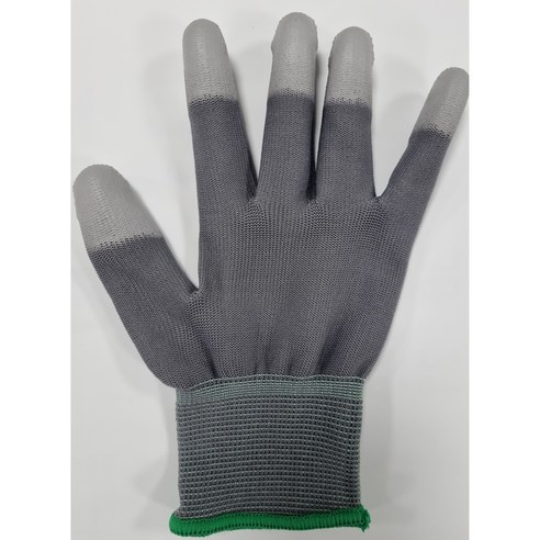 탑피트 손끝코팅 장갑 좌우 세트 M, 회색, 50세트