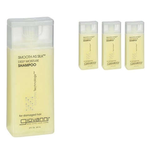 지오바니 스무스 애즈 실크 딥 모이스처 샴푸, 60ml, 4개